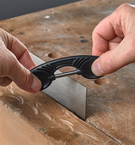 cabinet scraper burnisher as a knife steel|cabinet scraper burnishing tool.